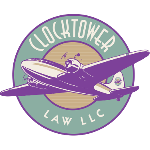 Clocktower Law airplane logo